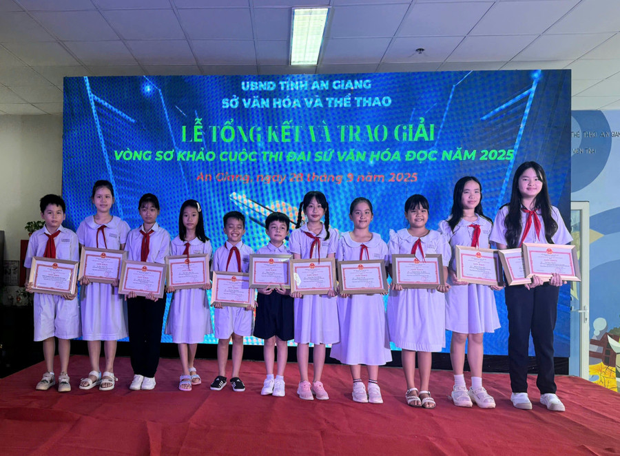 Tỉnh An Giang trao giải Cuộc thi Đại sứ Văn hóa đọc năm 2025.