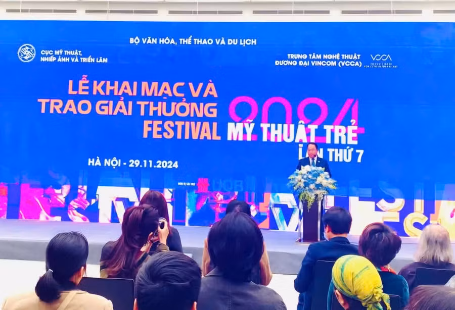 Lễ khai mạc và trao giải thưởng Festival Mỹ thuật trẻ lần thứ 7 năm 2024.