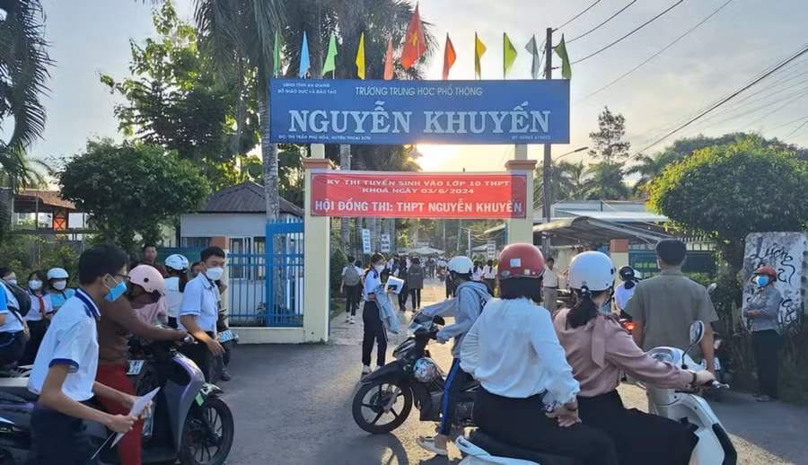 An Giang công bố điểm chuẩn tuyển sinh vào lớp 10. (Ảnh: CTV)