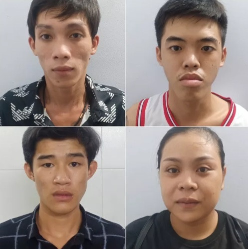 4 người liên quan (từ trái qua, từ trên xuống): Dương, Phong, Vinh, Diễm.