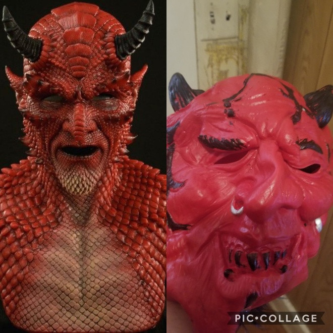 “Chồng tôi đặt mua mặt nạ cho dịp Halloween vào năm ngoái qua quảng cáo trên mạng xã hội. Và đây là thứ chúng tôi nhận được”, @mermaidgarden viết. “Chồng tôi đặt mua mặt nạ cho dịp Halloween vào năm ngoái qua quảng cáo trên mạng xã hội. Và đây là thứ chúng tôi nhận được”, @mermaidgarden viết.