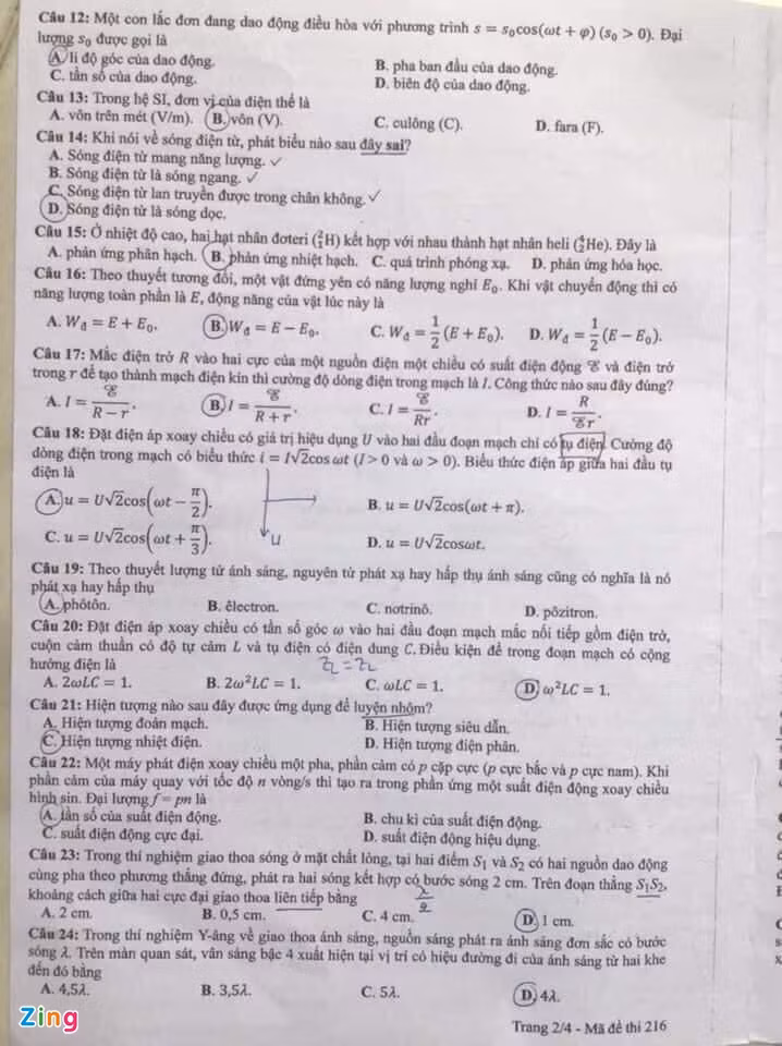 De thi va dap an mon Vat ly 2021 anh 3