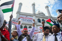 Hình ảnh thế giới Hồi giáo biểu tình phản đối ném bom Gaza 