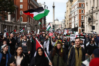 Chùm ảnh 100.000 người tuần hành ở London yêu cầu ngừng bắn Gaza 