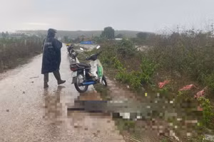 Ông H. bị sét đánh tử vong trên đường đi làm về.