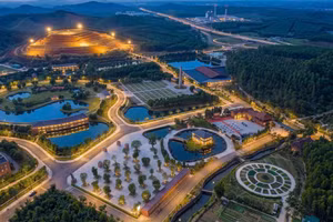 Tổng thể Khu du lịch sinh thái Victory Ecopark tại phường Nam Hồng Lĩnh, Hà Tĩnh.