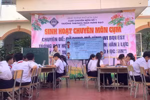 Trường Tiểu học và THCS Trần Hưng Đạo (TP Kon Tum, tỉnh Kon Tum) mạnh dạn ứng dụng mô hình dạy học hiện đại WebQuest vào thực tiễn lớp học.