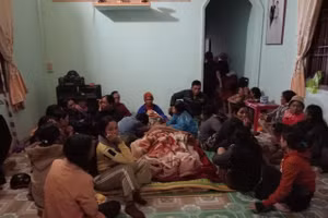 Gia đình tổ chức mai táng cho nạn nhân.