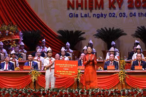 Đại hội tặng 60 sân chơi cho thiếu nhi trị giá 3 tỷ đồng.