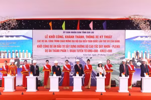 Lễ khởi công Dự án Đầu tư xây dựng đường bộ cao tốc Quy Nhơn – Pleiku.