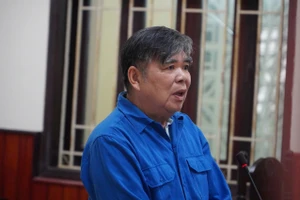 Bị cáo Nguyễn Thế Quang tại phiên tòa.