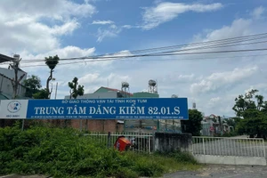 Trung tâm đăng kiểm 82.01.S nơi ông Nguyễn Xuân Đảm công tác. 