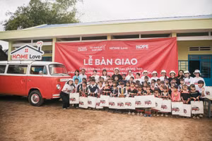 Điểm trường làng Biên, Trường Tiểu học và THCS An Trung khoác "áo mới" trong năm học 2024-2025.