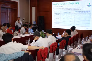 Toàn cảnh Hội thảo Quản lý hiệu năng và xanh hóa các nhà máy điện của Tổng Công ty Điện lực Dầu khí Việt Nam.