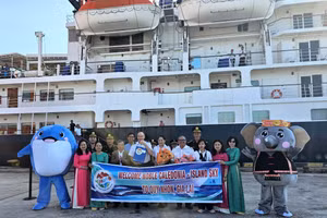 Tàu du lịch quốc tế đưa du khách tham quan miền đất võ.