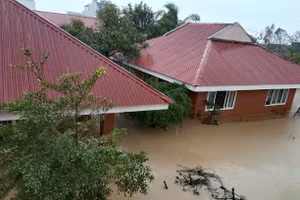 Dự án Làng trẻ em SOS Quy Nhơn chìm trong biển nước.