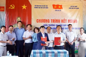 Trường Đại học Quy Nhơn kết nghĩa với thôn Bôn Sô Mlơng.