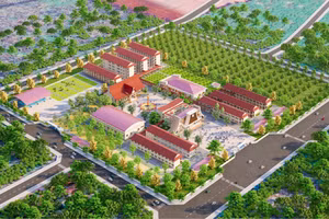 Phối cảnh dự án Trường phổ thông nội trú liên cấp tiểu học và THCS tại 7 xã biên giới tỉnh Gia Lai.