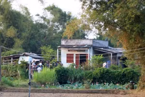 Ngôi nhà nơi xảy ra vụ việc.