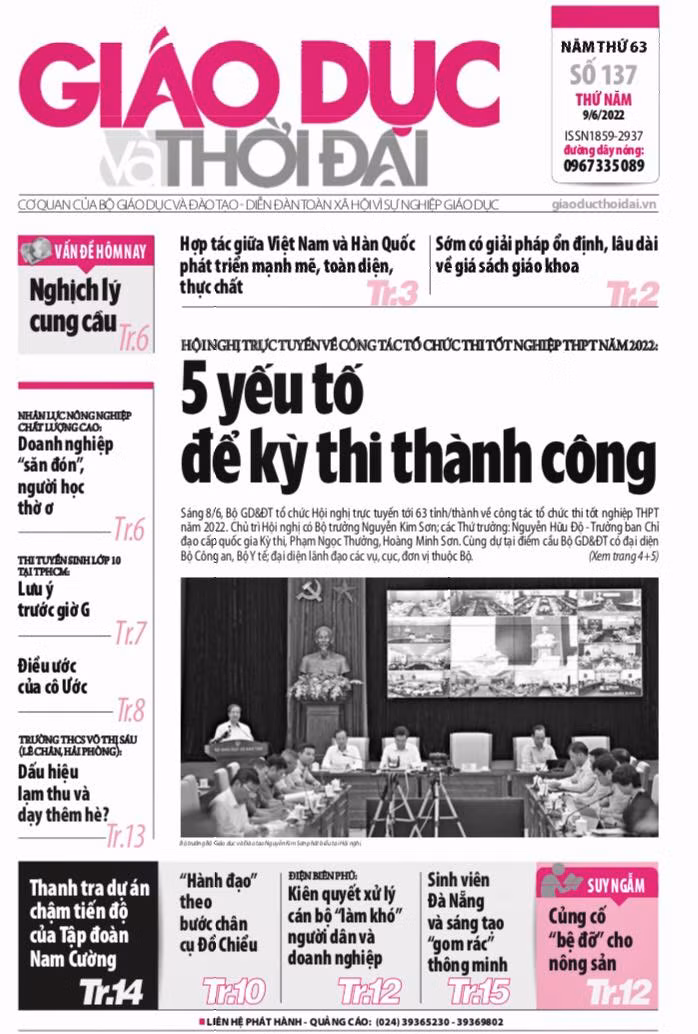 Tin tức báo in số 137, ra ngày hôm nay 9/6/2022