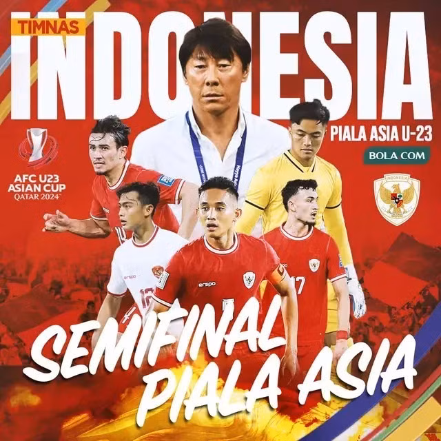 Indonesia trở thành niềm tự hào số một của bóng đá Đông Nam Á ở giải U23 châu Á 2024.
