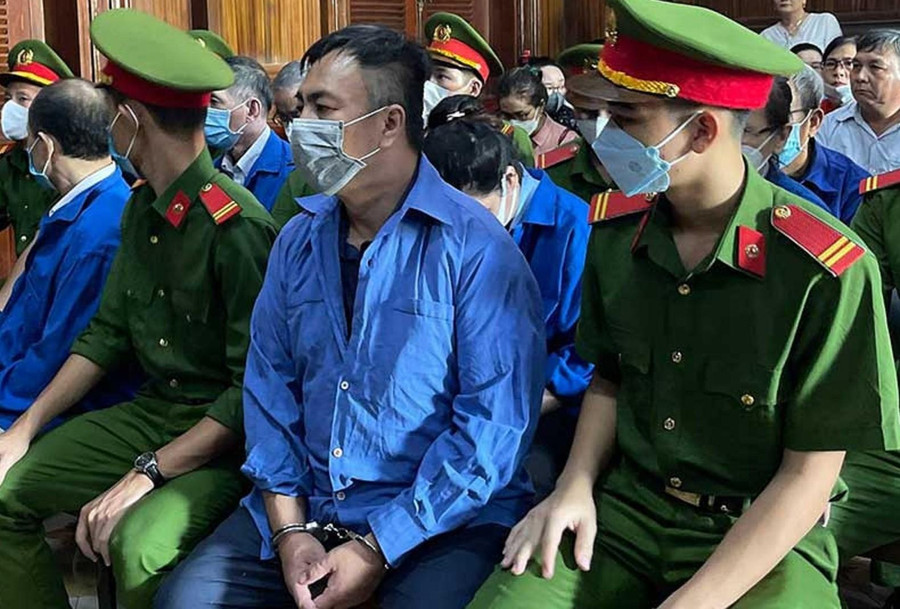 Bị cáo Nguyễn Minh Khải tại tòa. Bị cáo Nguyễn Minh Khải tại tòa.