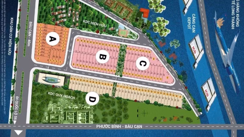 Dự án “bánh vẽ” Bàu Cạn, thuộc huyện Long Thành, tỉnh Đồng Nai khiến nhiều khách hàng sụp bẫy.