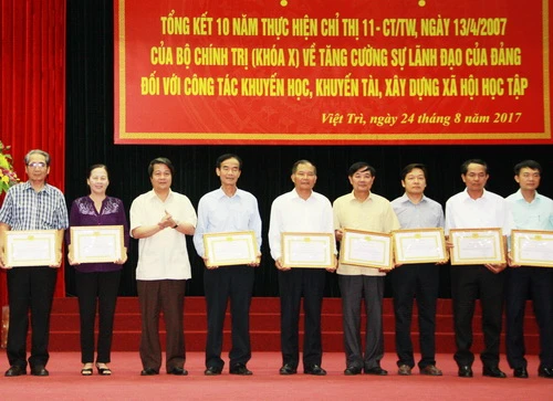 100% trường học ở Phú Thọ có Ban Khuyến học