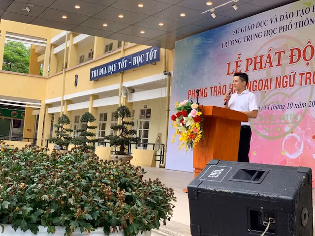 Ông Trần Trọng Hưng phát biểu tại lễ phát động Ông Trần Trọng Hưng phát biểu tại lễ phát động