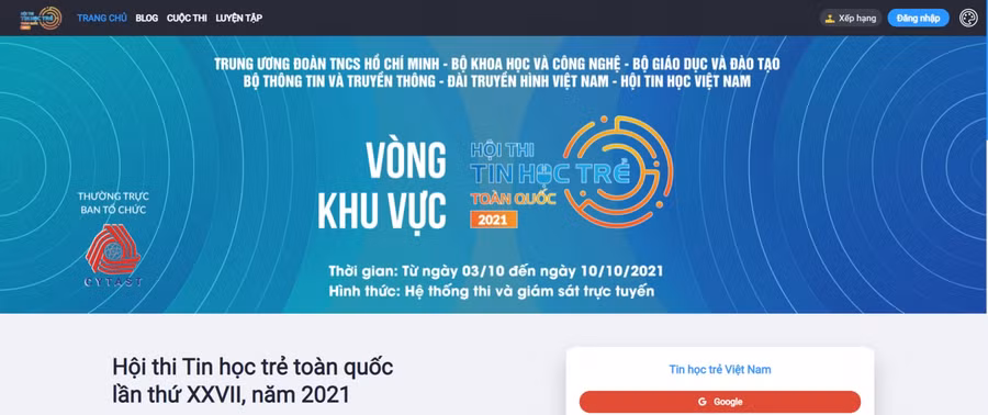 Hệ thống thi kỹ năng lập trình trực tuyến.