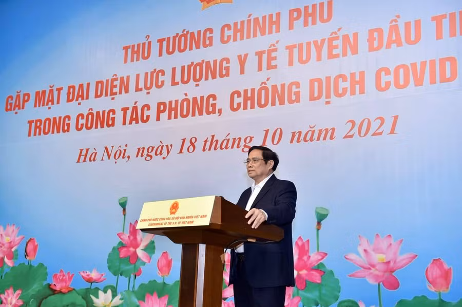 Thủ tướng đã có buổi gặp mặt trực tuyến với lực lượng y tế tuyến đầu.