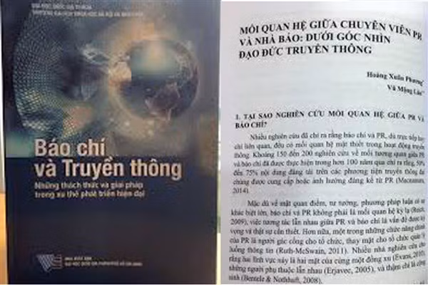 Sách “Báo chí và truyền thông - những thách thức và giải pháp trong xu thế phát triển hiện đại” - có đăng bài của tác giả Hoàng Xuân Phương và Vũ Mộng Lân - đã được NXB ĐHQG TPHCM thu hồi.