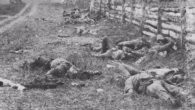 Binh lính thiệt mạng trong cuộc nội chiến Mỹ.