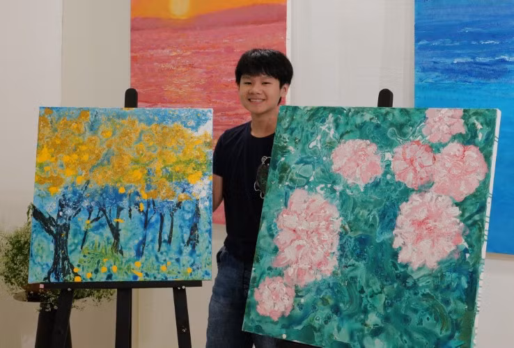 Họa sĩ nhí Xèo Chu là 1 trong các nghệ sĩ tham gia sàn giao dịch NFT.