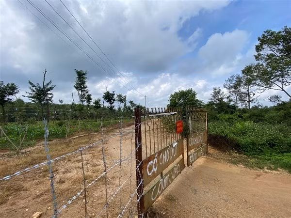 Ông Diễn cho rào thép gai, nuôi chó dữ để ngăn cơ quan chức năng vào kiểm tra.