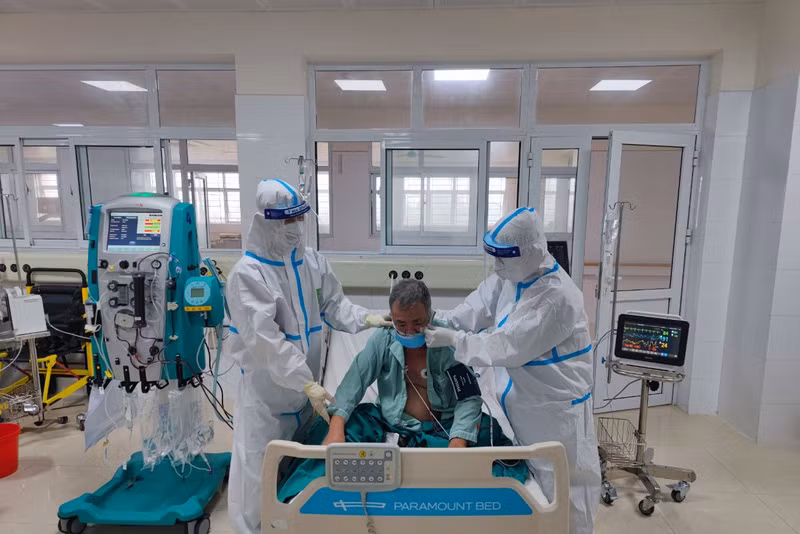 Bệnh nhân ổn định sau điều trị. Ảnh: Cổng Thông tin điện tử Móng Cái.
