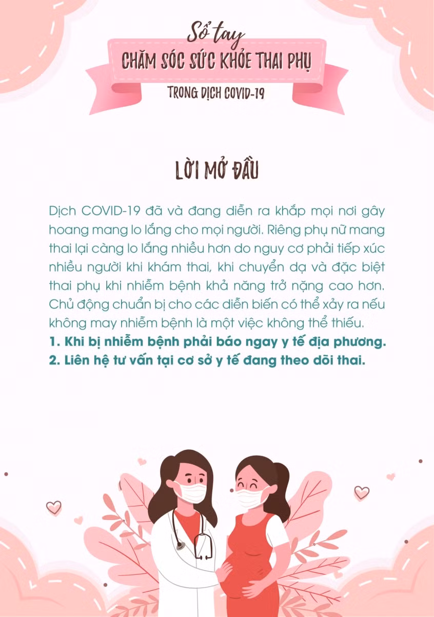 Chi tiết cách chăm sóc sức khỏe thai phụ trong dịch Covid-19 ảnh 1