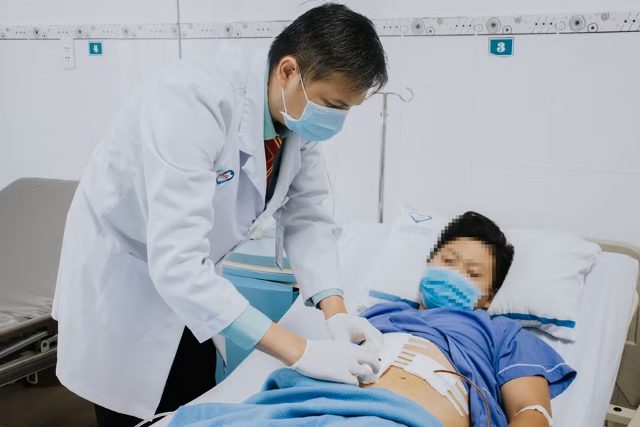 Sau ca mổ, người bệnh đã tỉnh táo. Nguồn: Bệnh viện Đa khoa Tâm Trí Đà Nẵng.