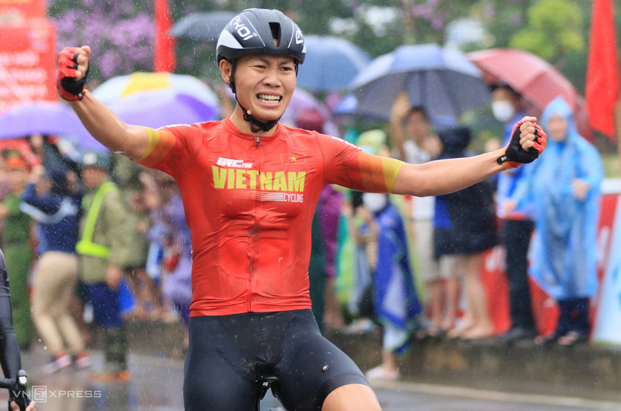 Cua rơ Nguyễn Thị Thật đã giành vé tham dự Thế vận hội 2024. Ảnh: ITN.