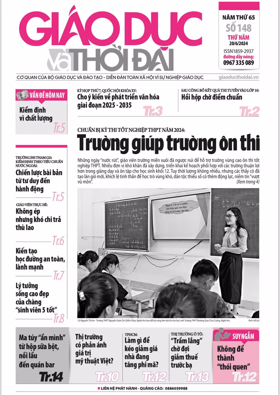 Tin tức báo in 20/6: Hồi hộp chờ điểm chuẩn vào lớp 10