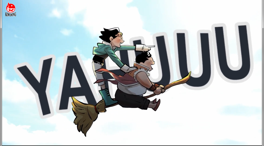 “Bí ẩn Ozon” là bộ truyện tranh giả tưởng hấp dẫn, ly kỳ của người Việt. Ảnh chụp từ clip của NXB Kim Đồng