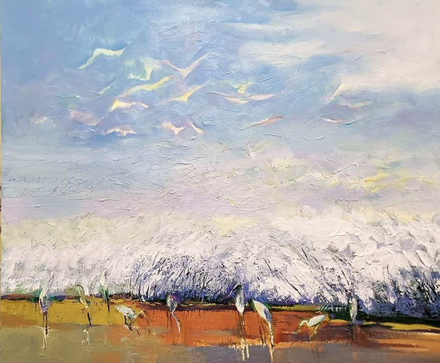 Tranh của Vũ Trọng Anh.