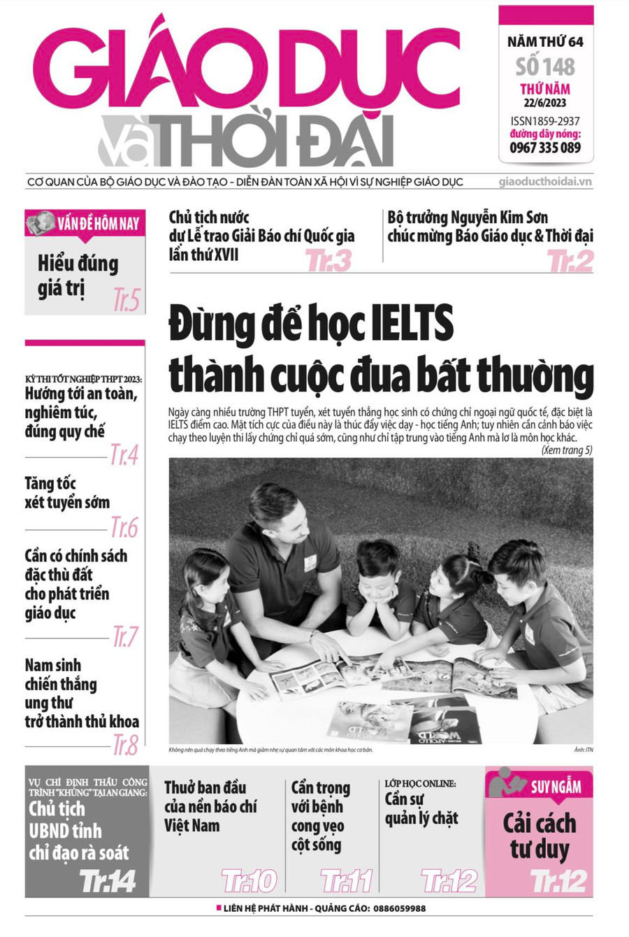 Tin tức báo in 22/6: Đừng để học IELTS thành cuộc đua bất thường