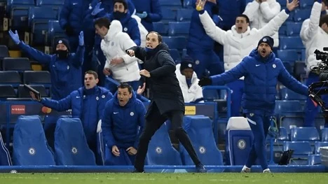 Tuchel trong chiến thắng 2-0 của Chelsea trước Real Madrid hôm 6/5.