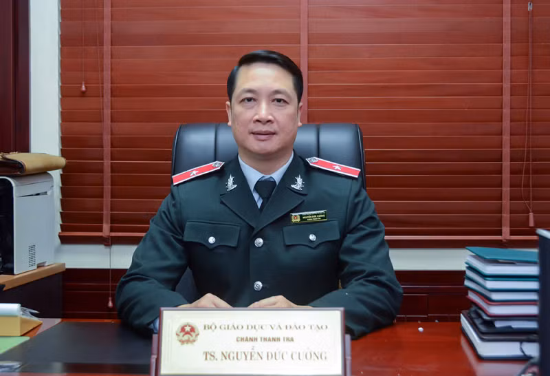 Chánh thanh tra Bộ GD&ĐT Nguyễn Đức Cường.