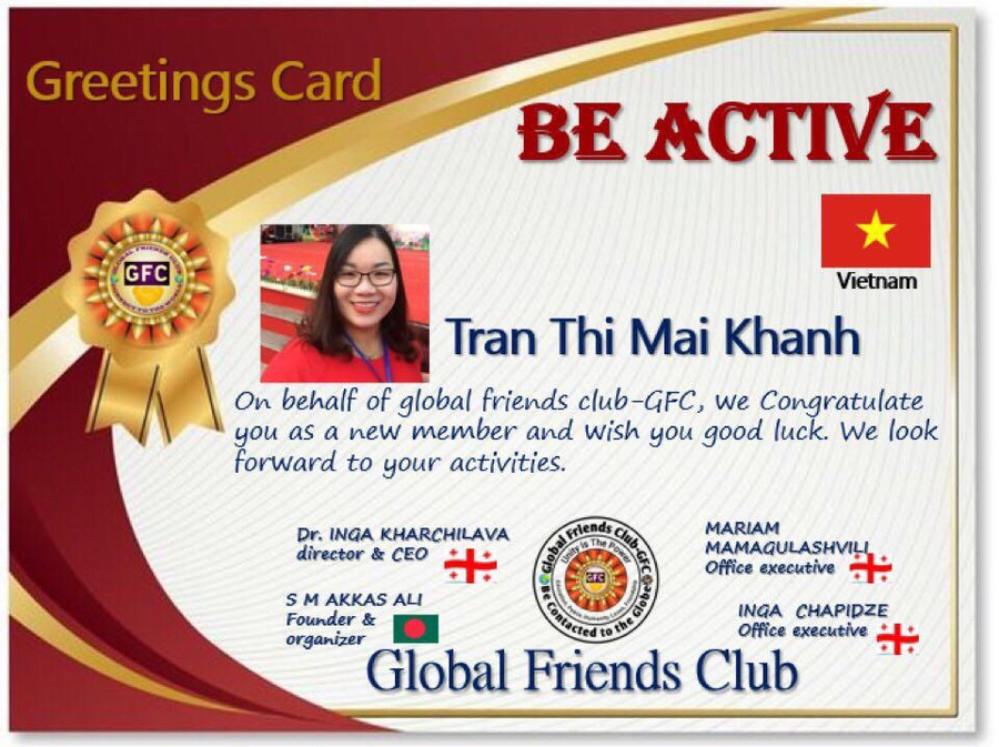 Cô Trần Thị Mai Khanh tích cực tham gia các sân chơi quốc tế để học hỏi, nâng cao chuyên môn trong dạy học.