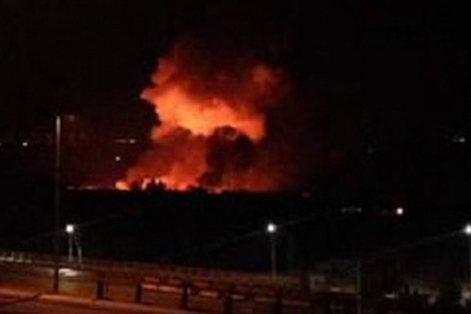 Một cuộc tấn công của quân đội Israel vào lãnh thổ Syria.