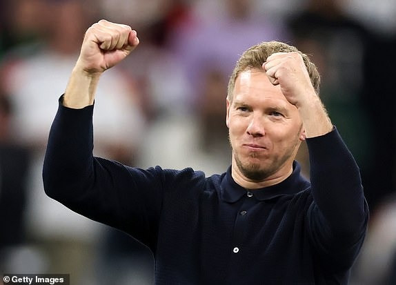 HLV Julian Nagelsmann hài lòng với màn trình diễn của cầu thủ Đức.