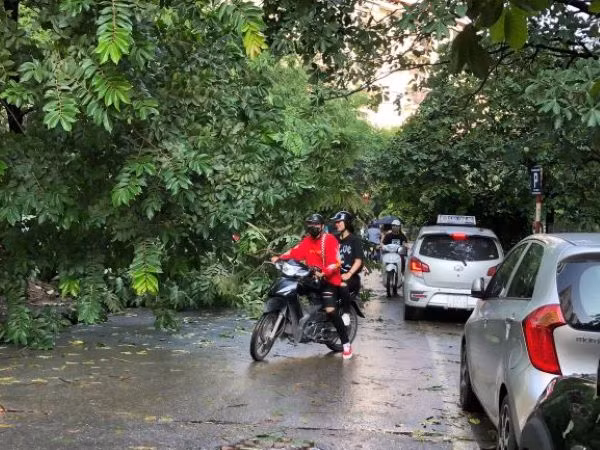 Hà Nội đề phòng mưa rào và dông (Ảnh VK)