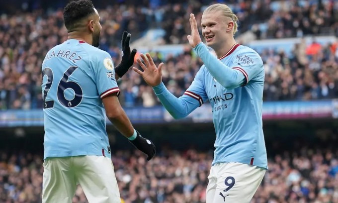 Haaland tiếp tục bùng nổ trong màu áo Man City. Haaland tiếp tục bùng nổ trong màu áo Man City.